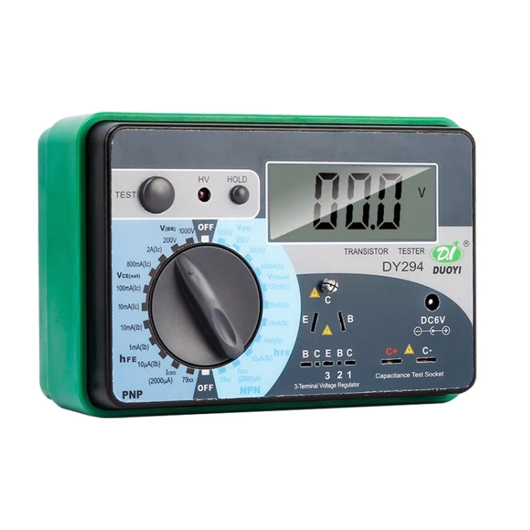 Tester per parametri transistor digitale LCD professionale da 2,7 pollici DY294 (4 * AA) Tester per parametri transistor digitale LCD professionale da 2,7 pollici DY294 (4 * AA)